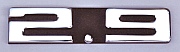 Porsche 911 &ldquo;2.9&rdquo; Badge made with a &ldquo;9&rdquo; derived from Porsche’s typography (designating a larger engine displacement) designed and hand-fabricated by Dwight H. Bennett.
